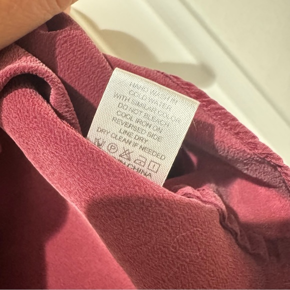 Quince Burgundy Washable Silk Camisole Top - Picture 4 of 5